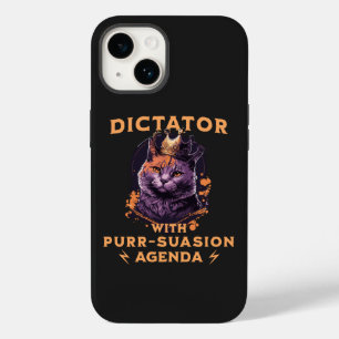 Purssion Agenda Grappige Koning Kat Case-Mate iPhone 14 Hoesje