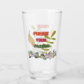 Pursue Your Passion- Gardening Drinking Glass Glas (Achterkant)