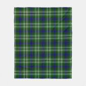 Purves Schotsgeruit Fleece Deken (Voorkant)