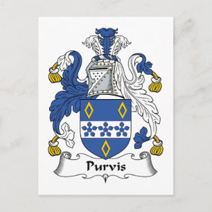 Purvis Family Crest Briefkaart