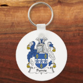 Purvis Family Crest Sleutelhanger (Voorkant)