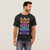 Pus Mops Mops Mops Mops Hond  T-shirt (Voorkant volledig)