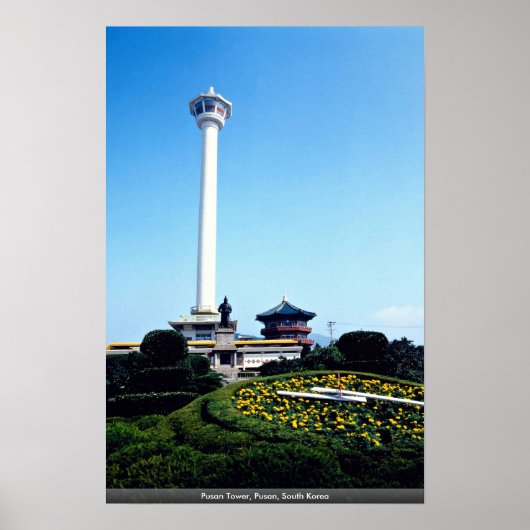 Pusan Tower, Pusan, Zuid-Korea Poster (Voorkant)