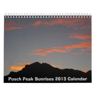 Pusch Peak Sunrises Calendar 2013 Kalender