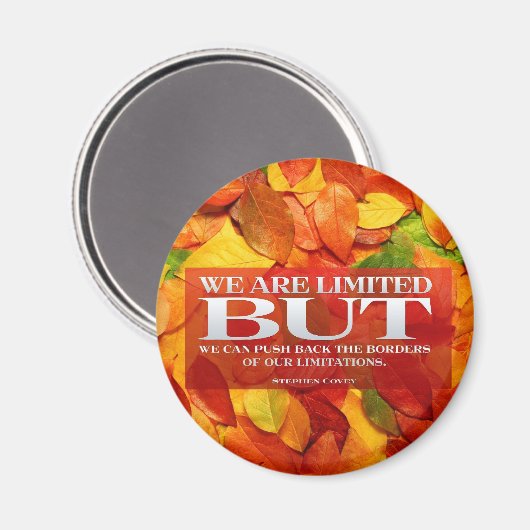 Push Beperkingen Motivatie magneet (Voorkant / Achterkant)