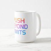 Push Beyond Limits - Motivatie Mok (Voorkant rechts)