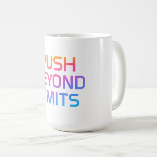 Push Beyond Limits - Motivatie Mok (Voorkant rechts)