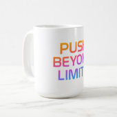 Push Beyond Limits - Motivatie Mok (Voorkant links)