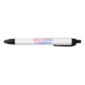 Push beyond limits - Motivatie verlooptekst Zwarte Inkt Pen (Bodem)