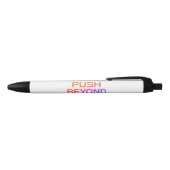 Push beyond limits - Motivatie verlooptekst Zwarte Inkt Pen (Bovenkant)