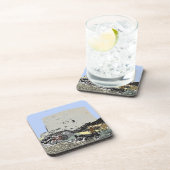 Push Bike en Martello Tower Hythe Kent Bier Onderzetter (Rechterzijde)