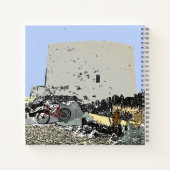 Push Bike en Martello Tower Hythe Kent notitieboek (Achterkant)