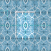 Push Blauw Abstract Waterverf Kunst Stof (Delen)