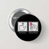 Push Button, Receive Bacon - Bacon Dispenser Ronde Button 5,7 Cm (Voorkant /achterkant)