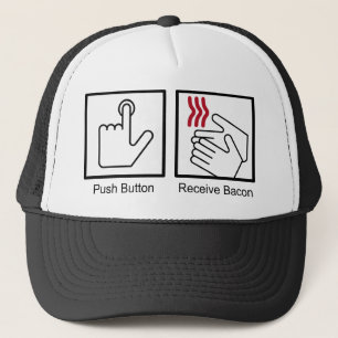 Push Button, Receive Bacon - Bacon Dispenser Trucker Pet