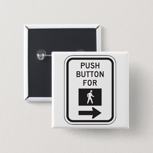 Push Button voor lopen voetganger kruising teken (Voorkant /achterkant)