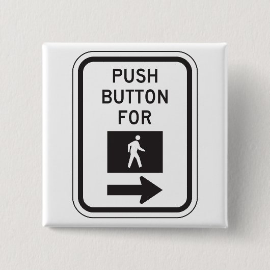 Push Button voor lopen voetganger kruising teken (Voorkant)