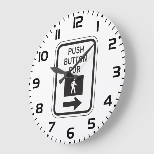 Push Button voor lopen voetganger kruising teken Grote Klok (Hoek)