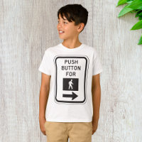 Push Button voor lopen voetganger kruising teken