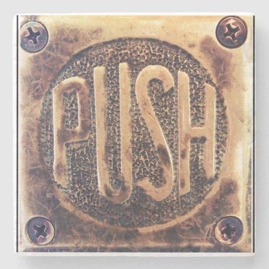 Push design marmeren Onderzetter (Voorkant)