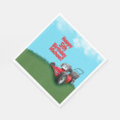 Push gazon maaier verjaardag papier Borden kom Servet (Hoek)