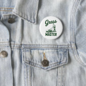 Push grasmaaier legende Gr Master Vader Grappig gr Ronde Button 5,7 Cm (In situ)