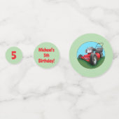 Push Lawn Mower Birthday Party Confetti (Achterkanten)