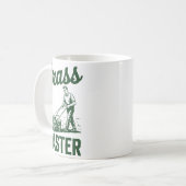 Push Lawn Mower Legend Gr Master Dad Funny Mowing  Koffiemok (Voorkant links)