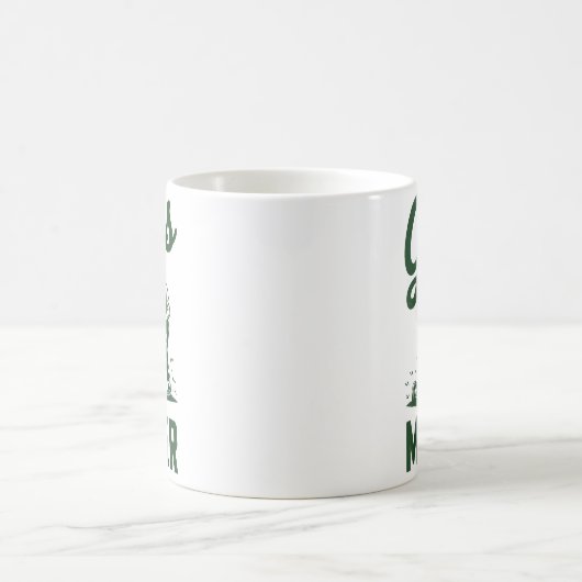 Push Lawn Mower Legend Gr Master Dad Funny Mowing  Koffiemok (Center)