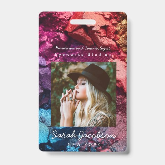 Push Luxury Cosmetics Cosmetologist Oogschaduw Badge (Voorzijde)