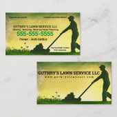 Push Mower Lawn Service Visitekaartje (Voorkant / Achterkant)