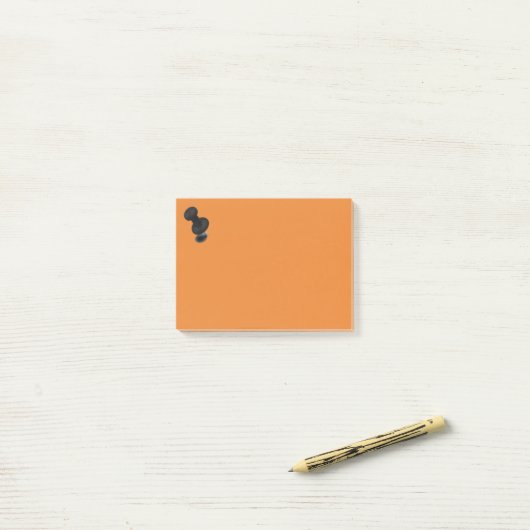 Push Pin Black Post-it® Notes (Op bureau)