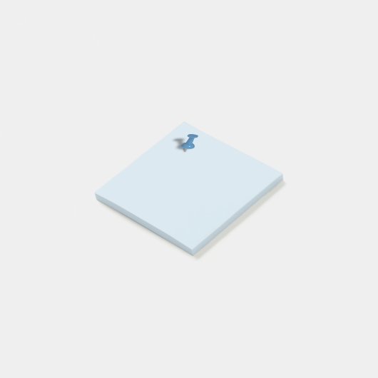 Push Pin Blue Post-it® Notes (Schuin)