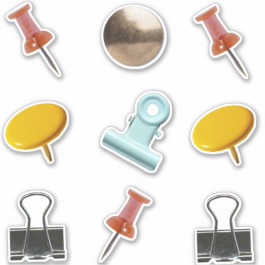 Push Pin Sticker Sheet (Voorkant)