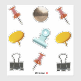Push Pin Sticker Sheet
