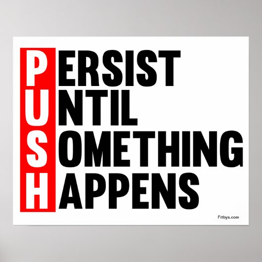 PUSH POSTER (Voorkant)