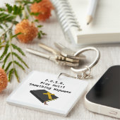 PUSH - Prayer motivation quotes and sayings magnet Sleutelhanger (Voorkant Rechts)