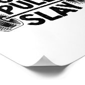 Push Pull Slay Gewichtheffer Bodybuilding Bo Poster (Hoek)