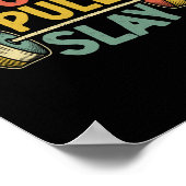 Push Pull Slay Gewichtheffer Bodybuilding Bo Poster (Hoek)