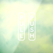 PUSH PULL-stickers voor deur, Windows-decimaal Raamsticker (Vel 3)