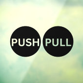PUSH PULL-stickers voor deur, Windows-decimaal Raamsticker (Vel 3)