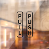 PUSH PULL-stickers voor deur, Windows-decimaal Raamsticker (Vel 2)