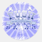PUSH RONDE STICKER (Voorkant)