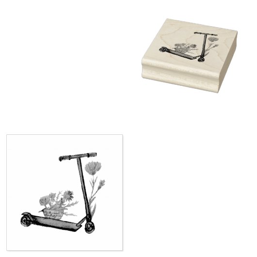 Push Scooter Rubberstempel (Gestempeld)