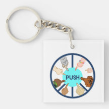 PUSH Sleutelhanger