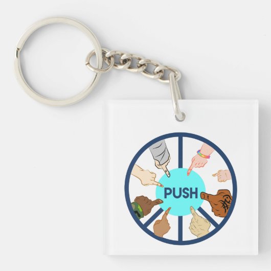 PUSH Sleutelhanger (voorkant)