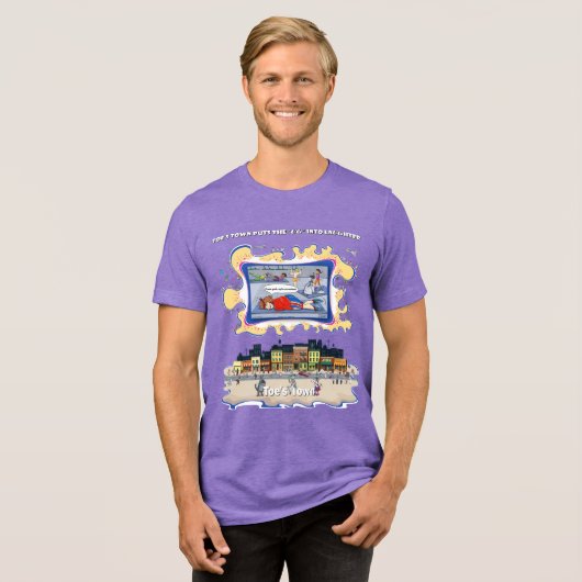 Push-Up Bra | Encouragement Tri-Blend Shirt (Voorkant volledig)