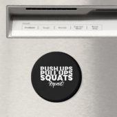 Push UPS Pull UPS Squats Repeat! Magneet (Insitu (Vaatwasser))