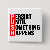 PUSH VIERKANTE BUTTON 5,1 CM (Voorkant)