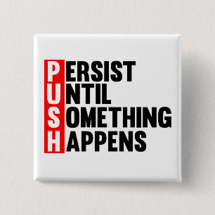 PUSH VIERKANTE BUTTON 5,1 CM
